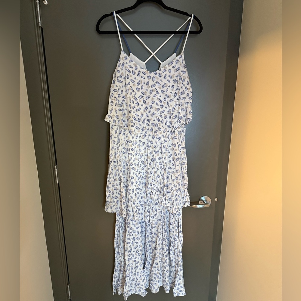 Yargici maxi tiered dress size M